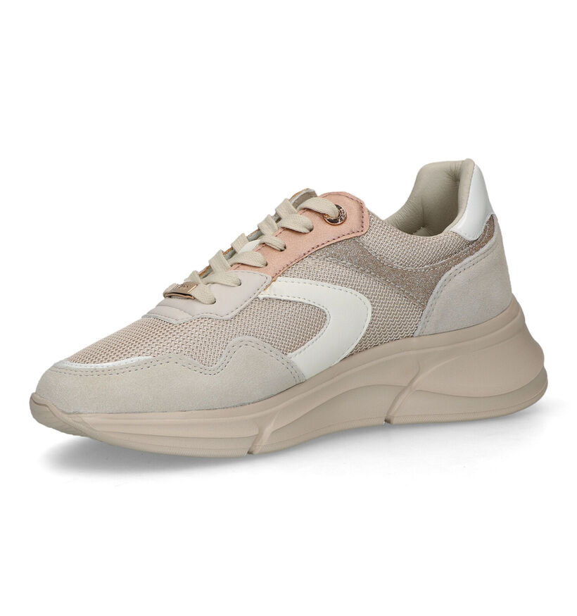 Mexx Jilou Beige Sneakers voor dames (319598) - geschikt voor steunzolen