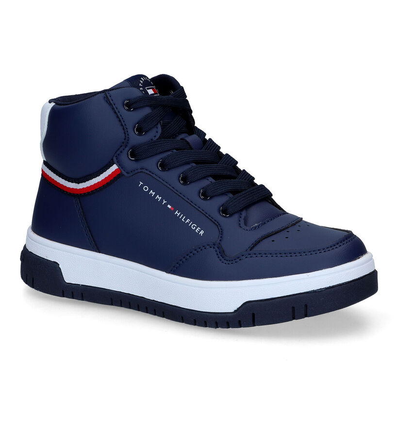 Tommy Hilfiger Chaussures hautes en Bleu foncé en simili cuir (314502)