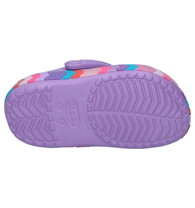 Crocs Chevron Beaded Clog Sandales en Blanc pour filles (289805)