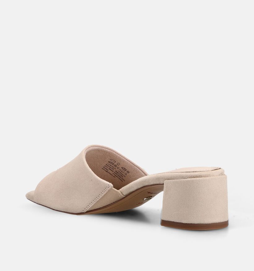 Tamaris Nude Suede Nu-pieds &agrave; talons en Beige pour femmes (371795)