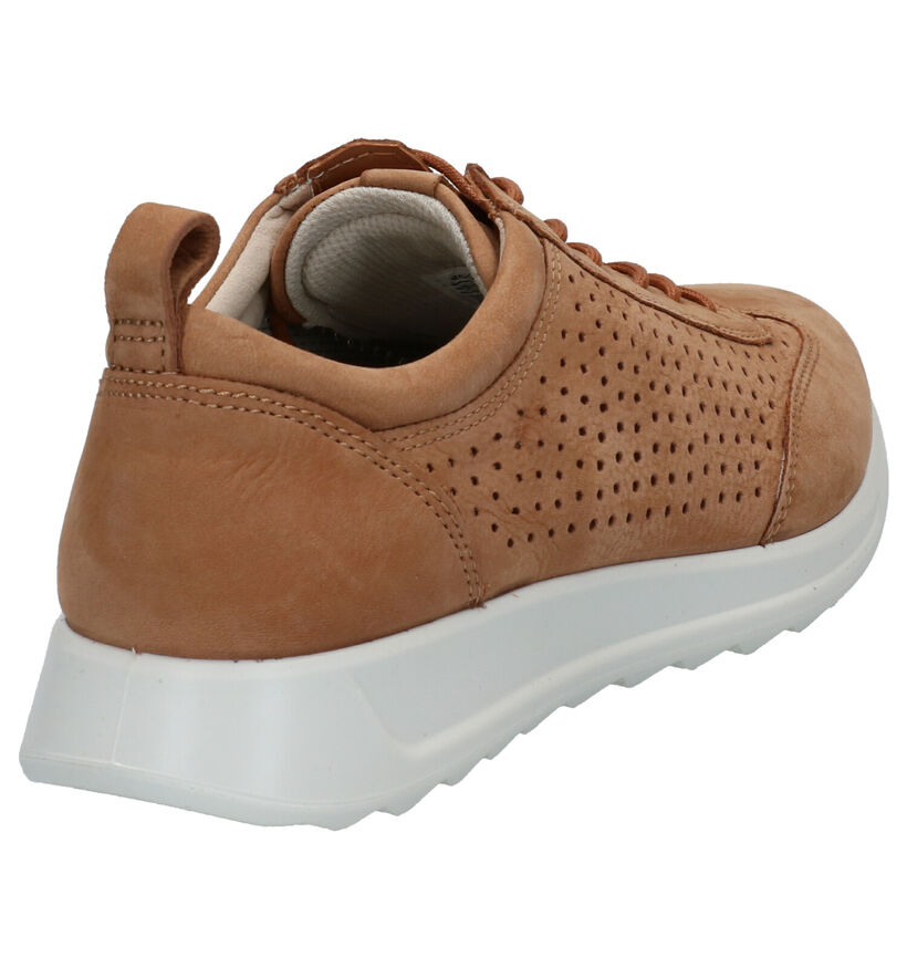 ECCO Flexure Cognac Veterschoenen in nubuck (275341)