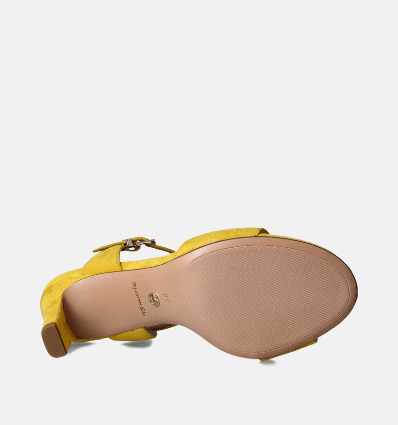 Tamaris Sandales à talons en Jaune pour femmes (354355)