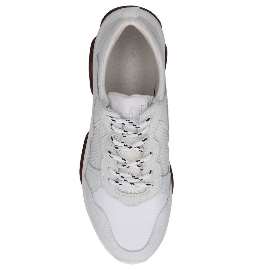 Witte Nineties Sneakers Youh! in leer (251375)