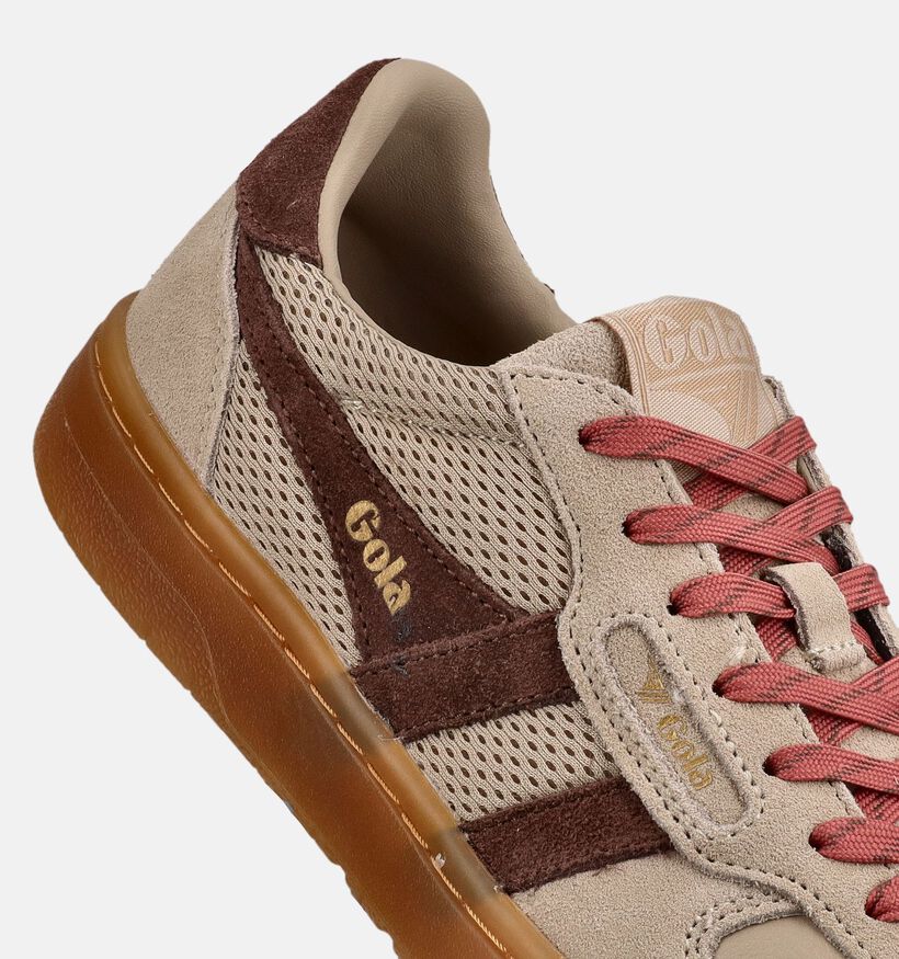 Gola Hawk Taupe Sneakers voor dames (377144) - geschikt voor steunzolen