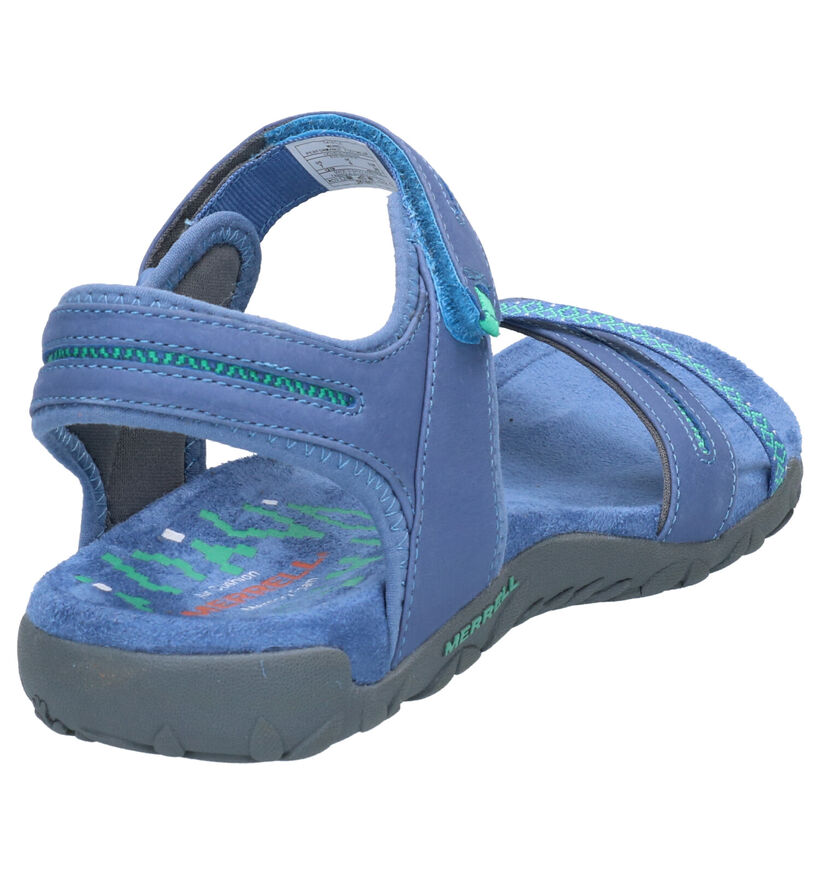 Merrell Terran Cross Blauwe Sandalen in leer (274869)