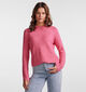 Pieces Ellen Pull en tricot en Rose pour femmes (332840)