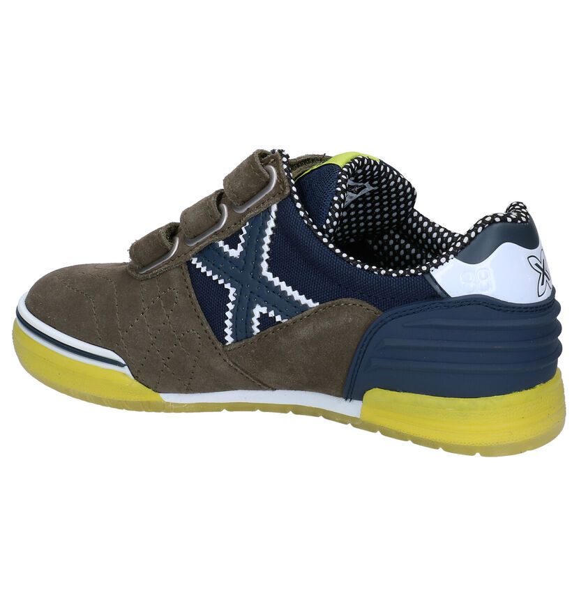 Munich Baskets basses en Vert kaki en cuir (289356)