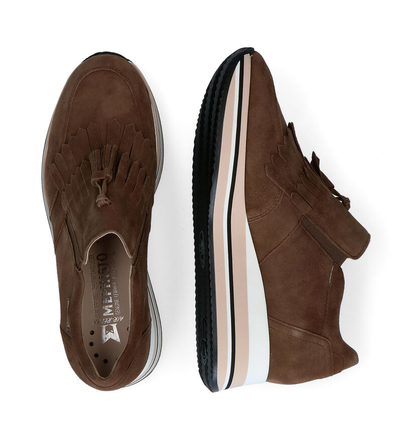 Mephisto Omega Taupe Instappers voor dames (298168) - geschikt voor steunzolen