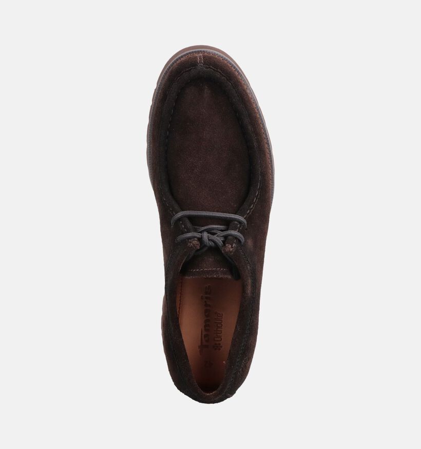 Tamaris Men Donkerbruine Veterschoenen voor heren (378411) - geschikt voor steunzolen