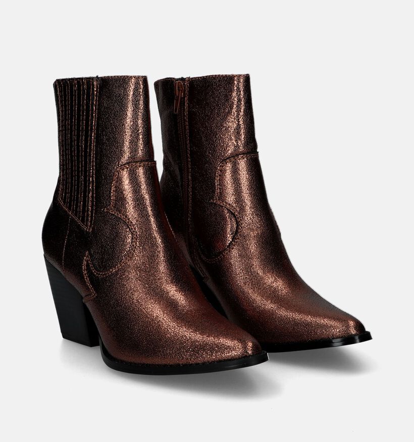 La Strada Bottines à talons en Bronze pour femmes (332024)