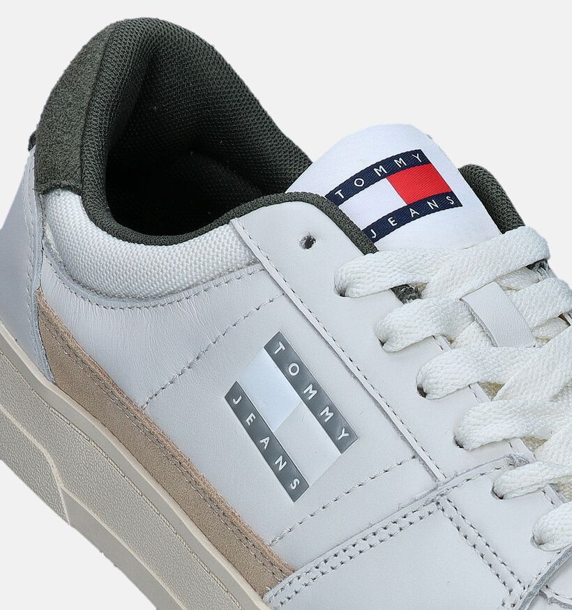 Tommy Hilfiger The Greenwich Mix Media Ecru Veterschoenen voor heren (345745) - geschikt voor steunzolen