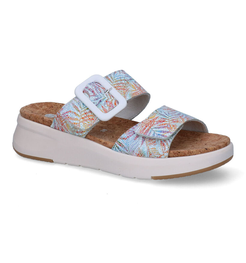 Remonte Blauwe Slippers in leer (306818)