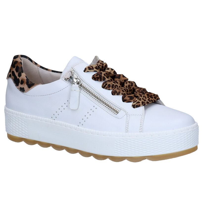 Gabor OptiFit Chaussures à lacets en Blanc en cuir (271559)