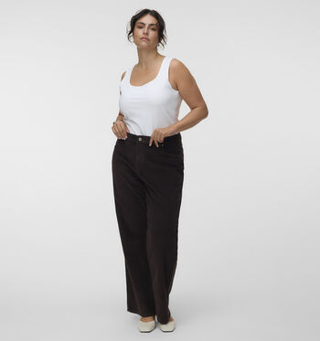 Vero Moda Curve Broeken Bruin