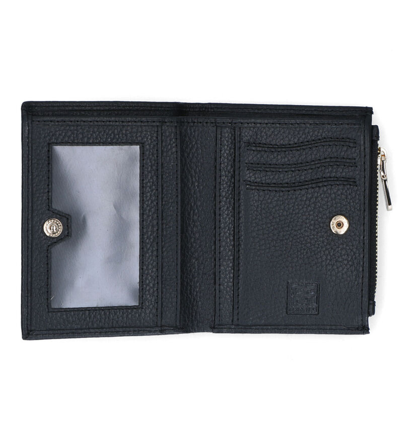 Crinkles Zwarte Ritsportemonnee voor dames (340522)