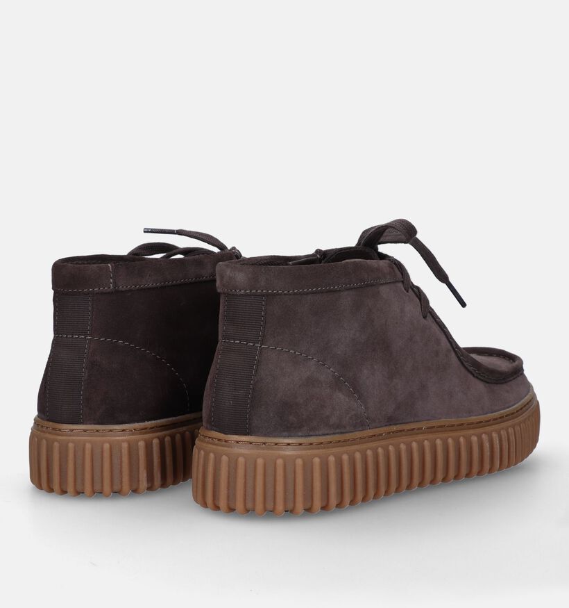 Clarks Torhill Bruine Hoge schoenen voor heren (330668) - geschikt voor steunzolen