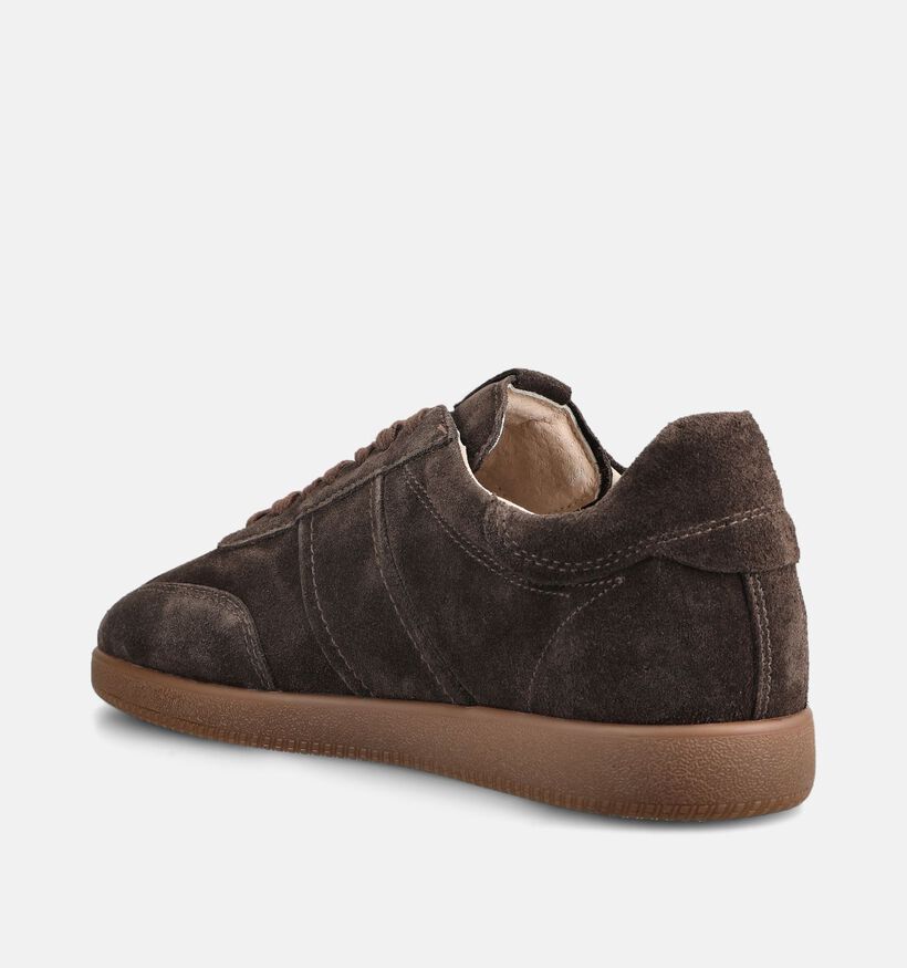 NeroGiardini Chaussures plates en Brun fonc&eacute; pour hommes (382165) - pour semelles orthop&eacute;diques