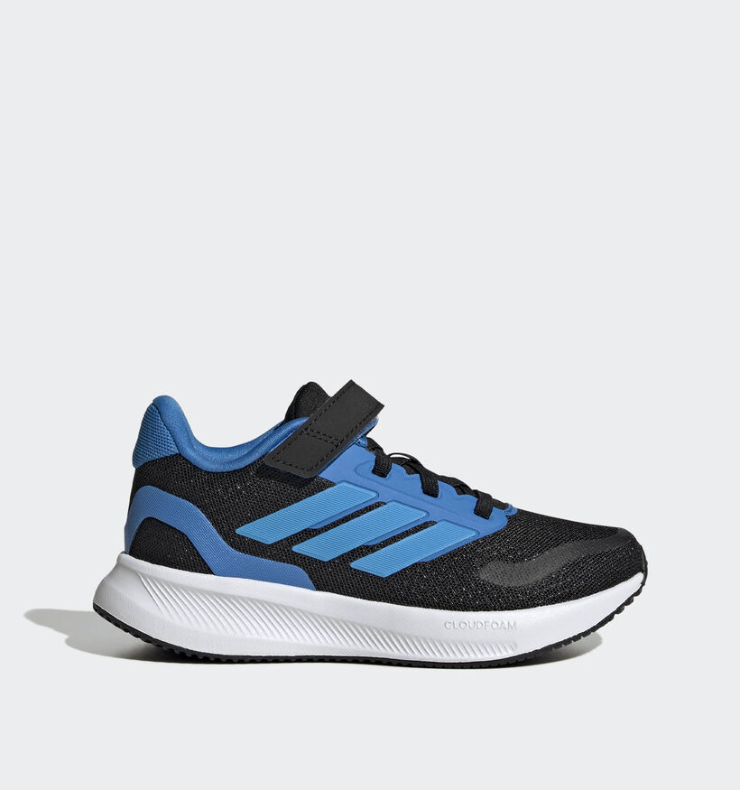adidas Runfalcon 5 Zwarte/Blauwe Sneakers voor jongens, meisjes (366709) - geschikt voor steunzolen