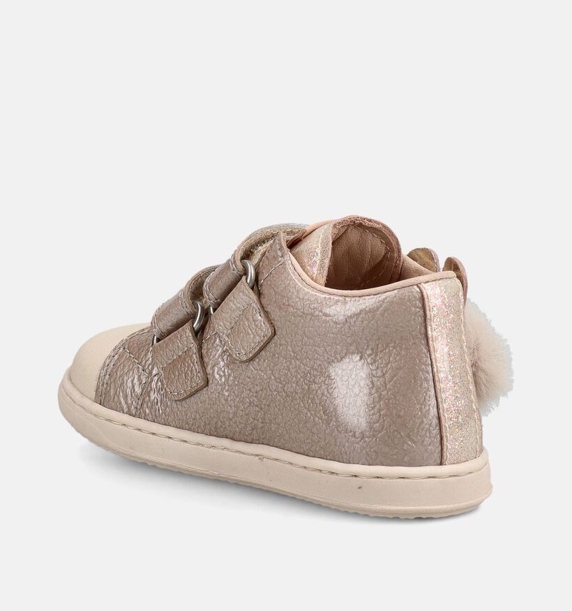 Beberlis Donkerbeige Boots met Velcro voor meisjes (380662)