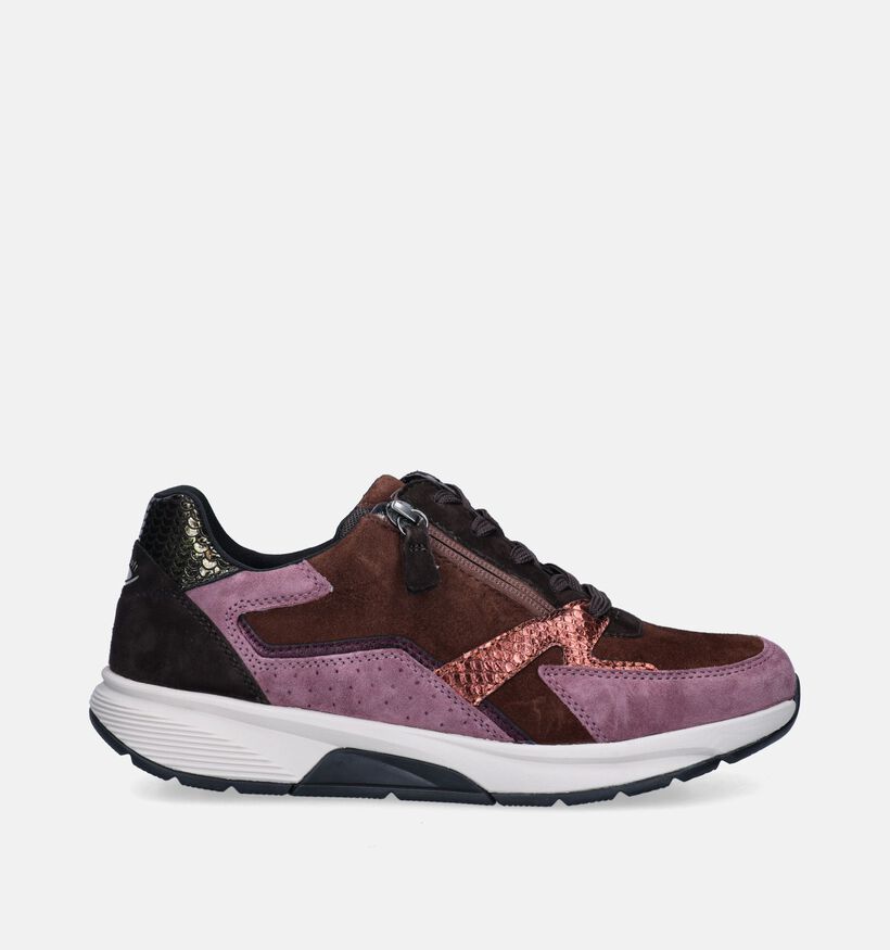 Gabor Rollingsoft Baskets en Mauve pour femmes (344780) - pour semelles orthopédiques
