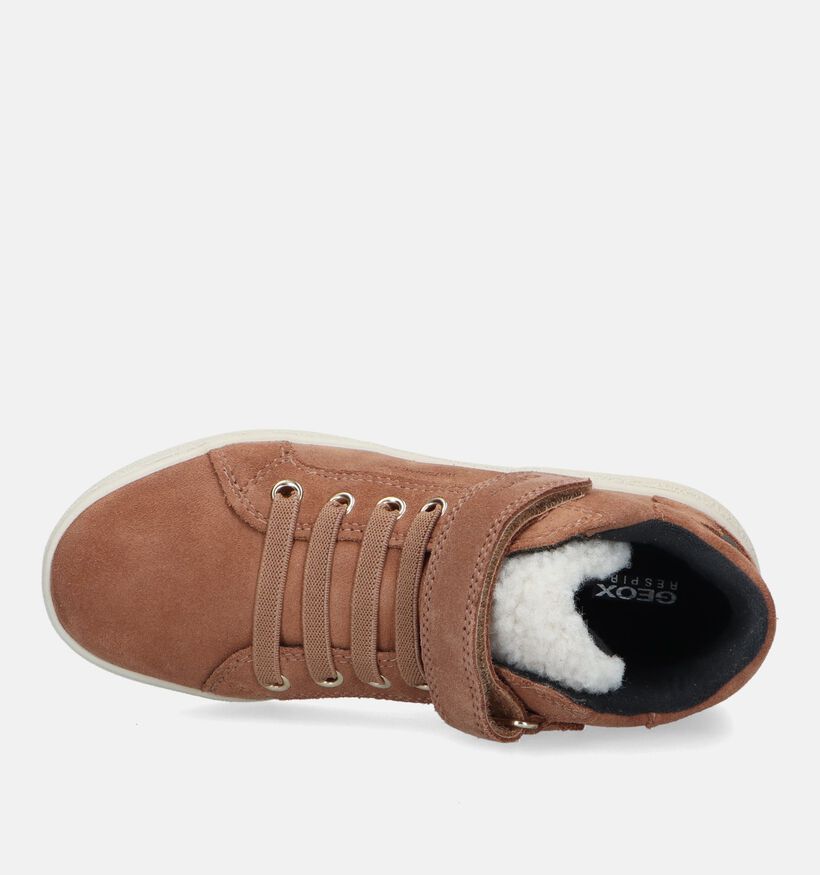 Geox Theleven Chaussures étanches en Cognac pour filles (328515) - pour semelles orthopédiques