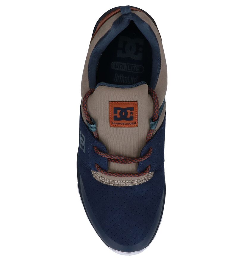 DC Shoes Heathrow Prestige Donker Blauwe Skateschoenen in leer (223605)