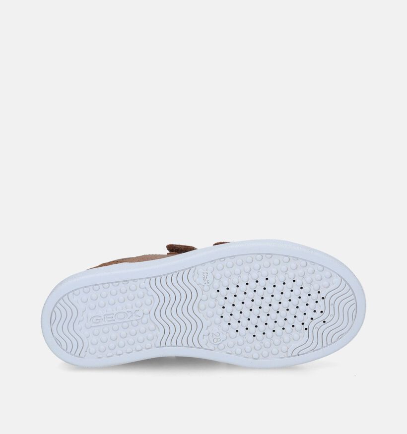 Geox Nashik Cognac Velcroschoenen voor jongens (335778) - geschikt voor steunzolen