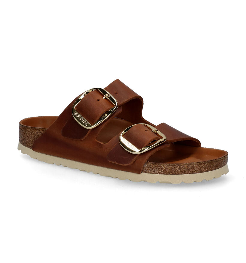 Birkenstock Arizona Big Buckle Nu-pieds en Noir en cuir (294834)