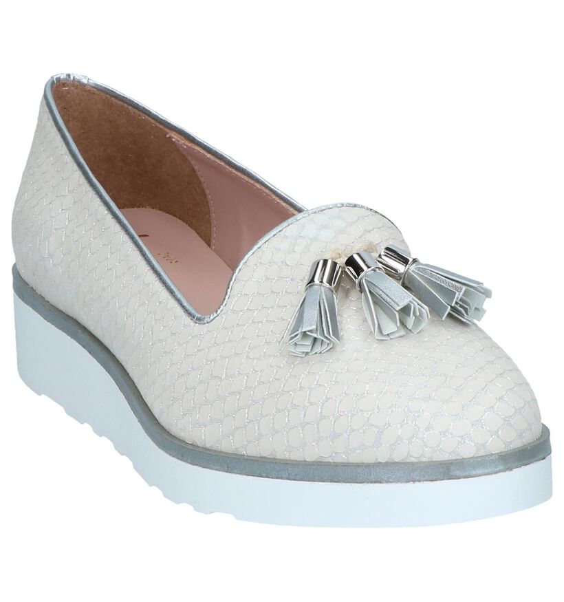 Via Limone Loafers en Blanc en cuir (250812)