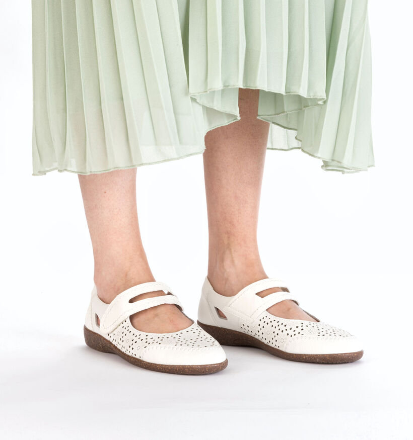 Rieker Ecru Bandschoenen voor dames (354980)