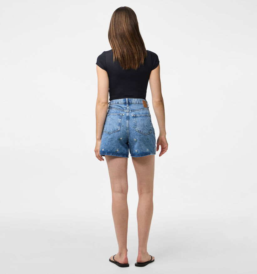 Pieces Sky Short en jeans en Bleu pour femmes (357389)