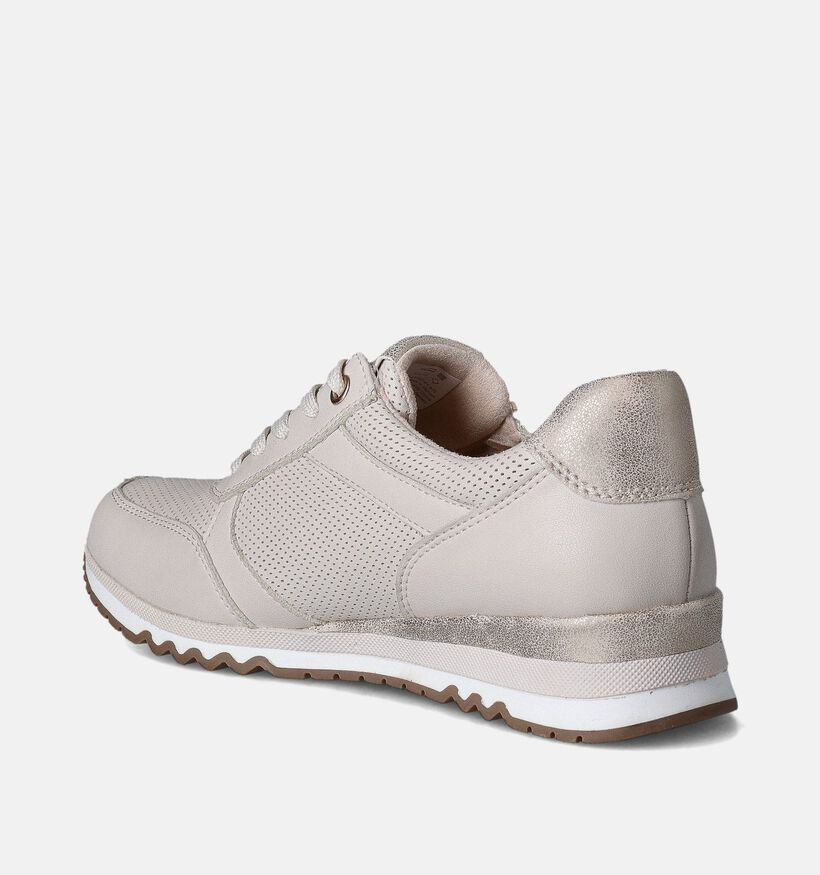 Marco Tozzi Chaussures à lacets en Beige pour femmes (352540) - pour semelles orthopédiques