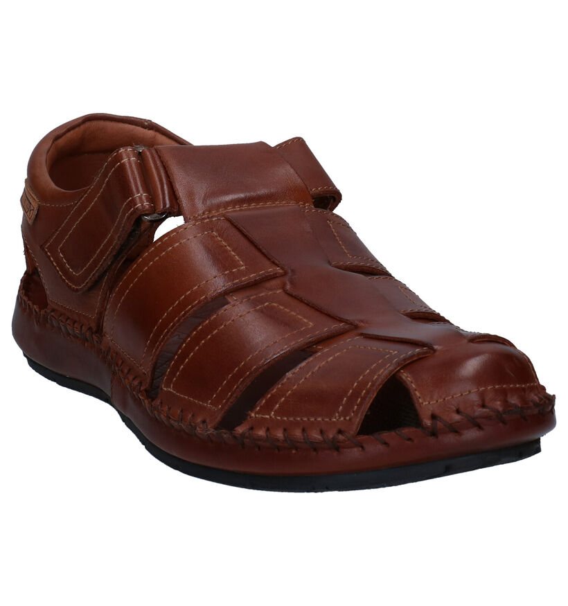 Pikolinos Cognac Sandalen in leer (308024)