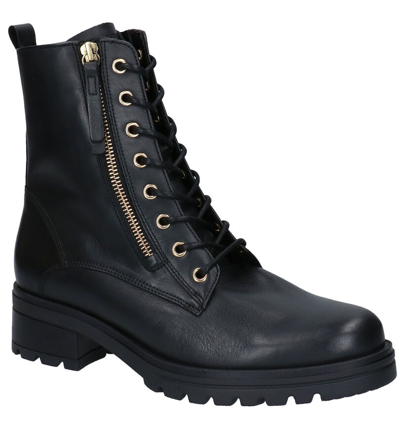Gabor OptiFit Bottines en Noir en cuir (297215)