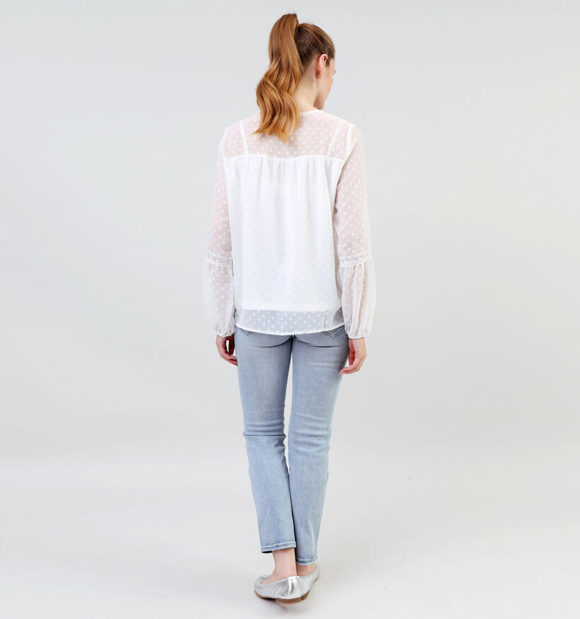 Vila Elieila Edee Blouse en Blanc pour femmes (335444)