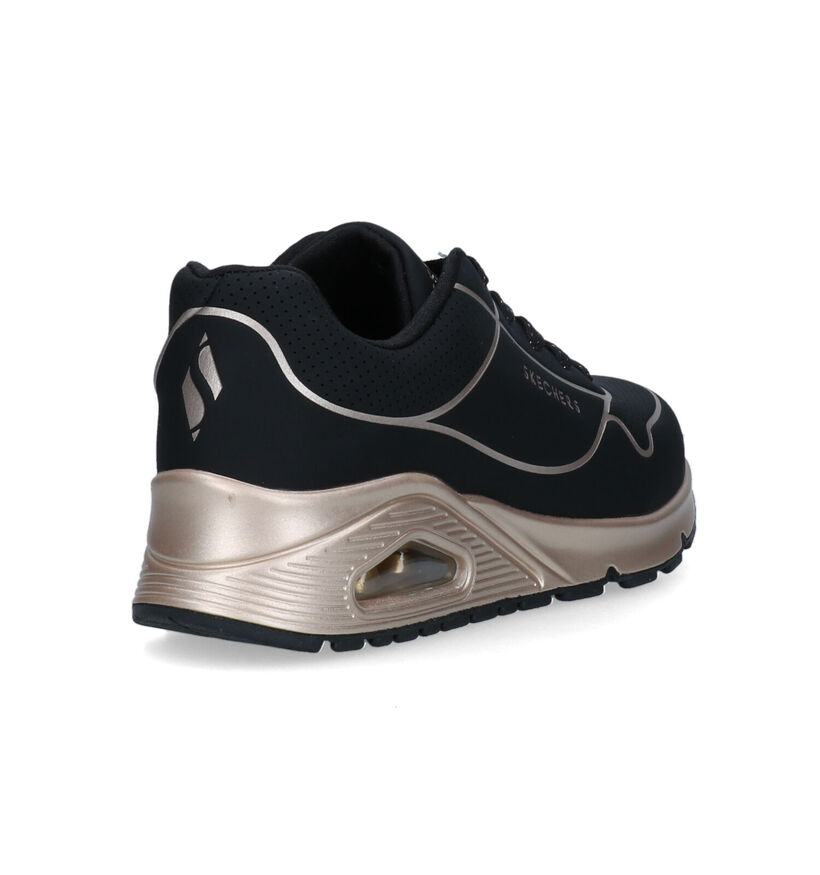 Skechers Uno Gen1 - Cool Heels Zwarte Sneakers voor meisjes (345258)