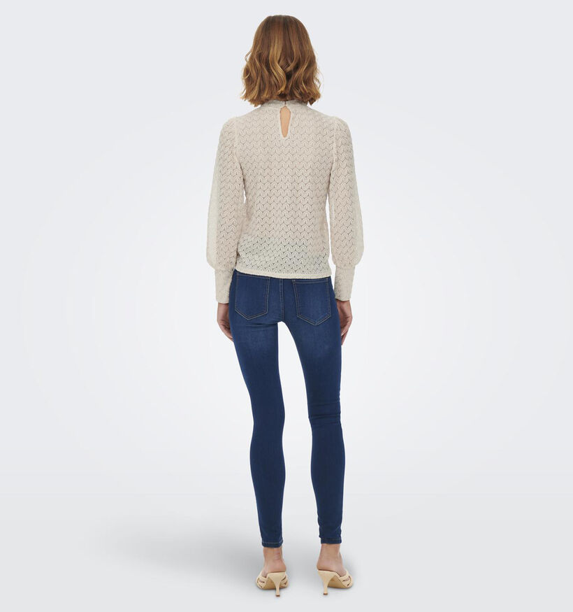 JDY Avery Blouse en dentelle en Noir pour femmes (344182)