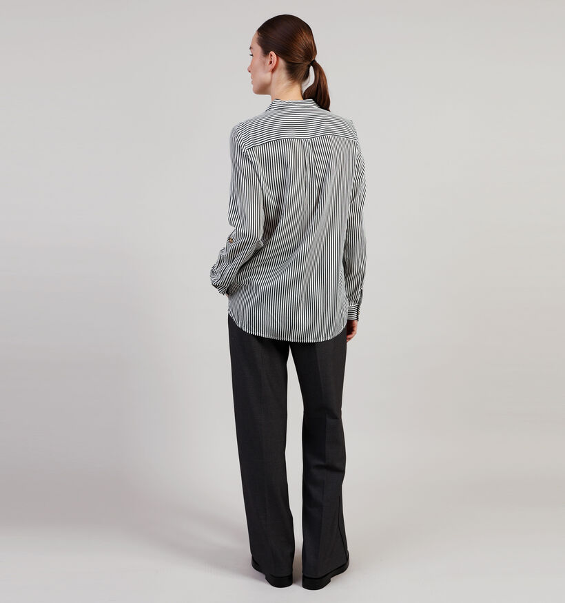 Vero Moda Bumpy Gestreept Hemd Groen/Wit voor dames (364551)