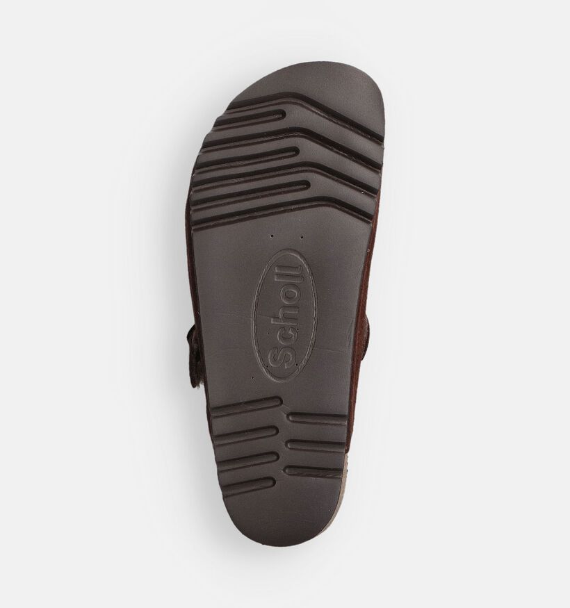 Scholl Olivier Fur Nu-pieds en Marron pour hommes (370645)