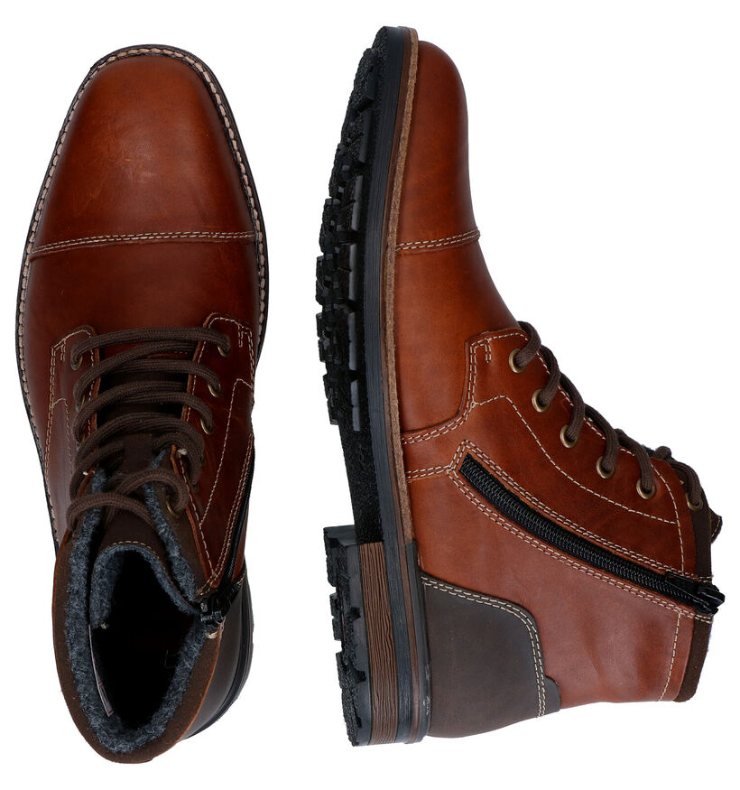 Rieker Chaussures hautes en Cognac pour hommes (331758)