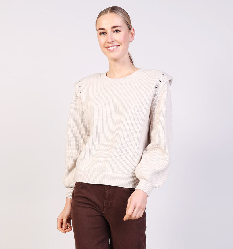 Minus Katherina Knit Lichtbeige Trui voor dames (373864)