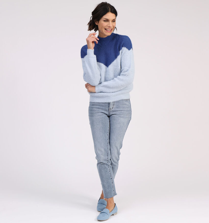 Pieces Jannie Pull en Bleu (313411)