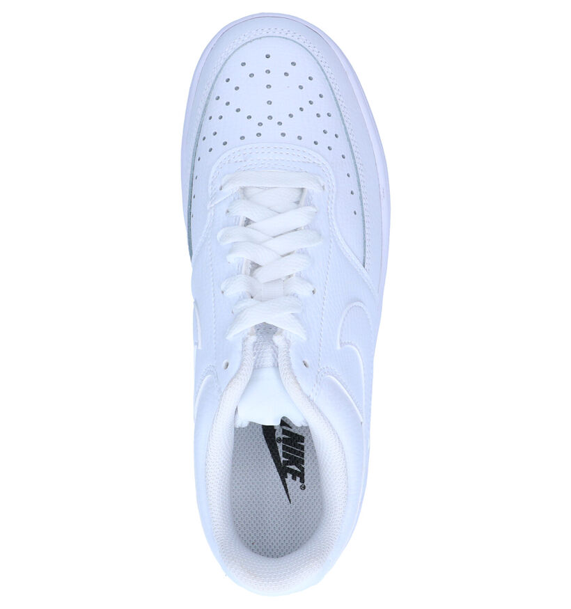 Nike Court Vision Baskets en Blanc pour femmes (316792) - pour semelles orthopédiques