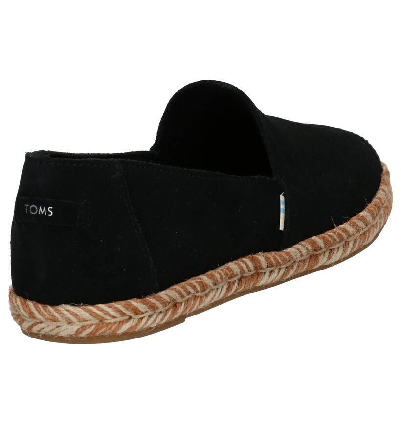 Toms Pismo Zwarte Espadrilles in stof (269360)