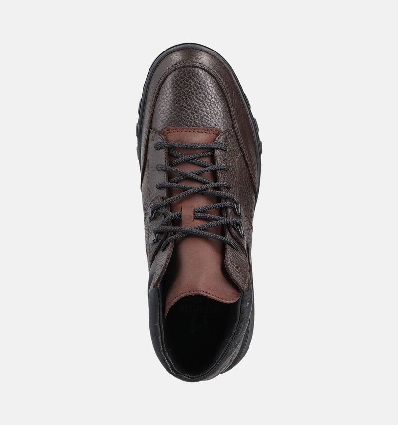 Mephisto Fosco Oregon Donkerbruine Hoge Sneakers voor heren (379024) - geschikt voor steunzolen
