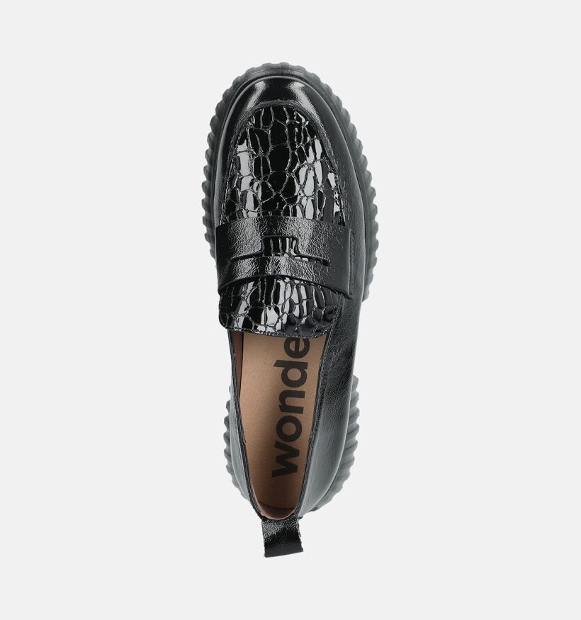 Wonders Zwarte Mocassins voor dames (381442) - geschikt voor steunzolen