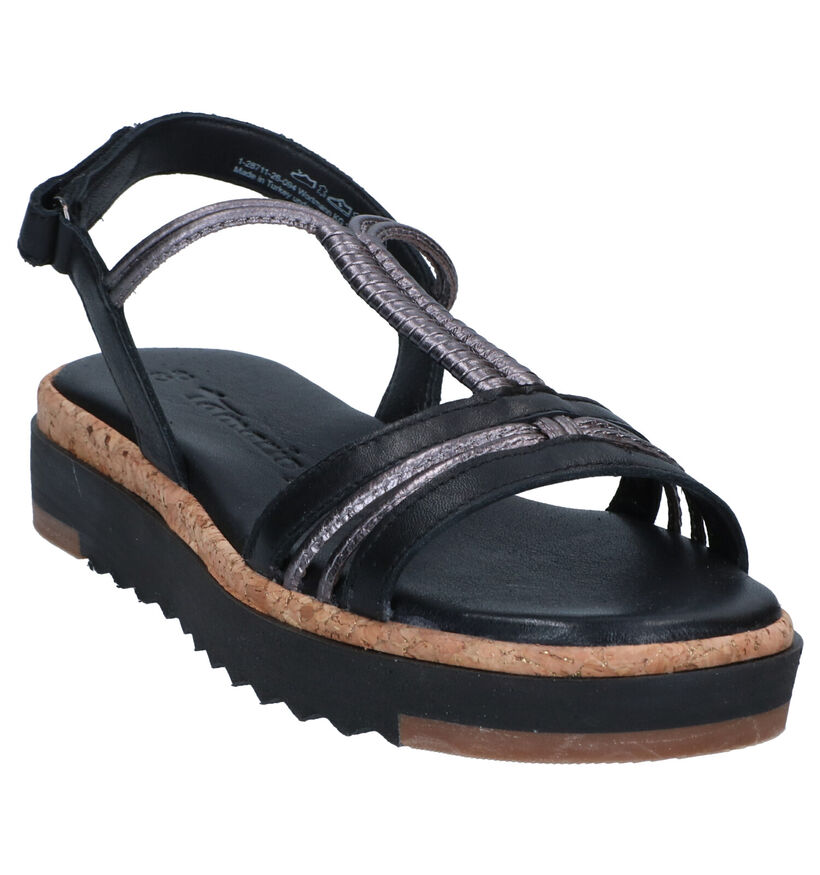 Tamaris Touch it Gouden Sandalen in leer (289522)