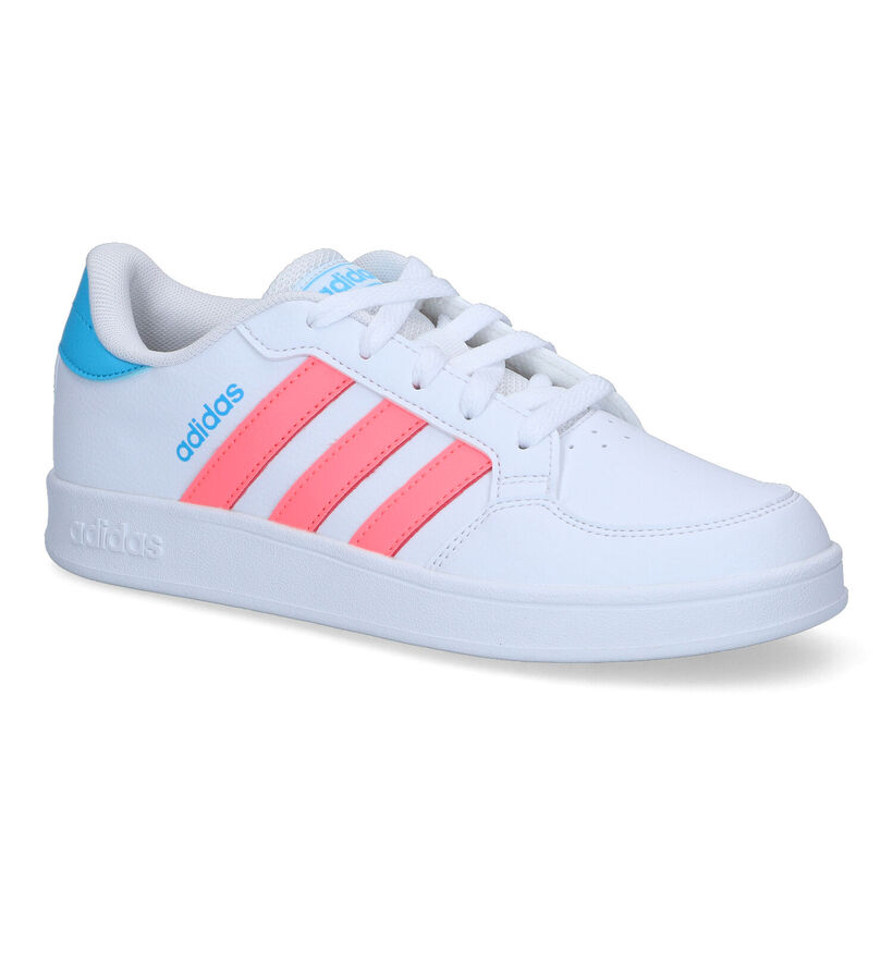 adidas Breaknet Witte Sneakers voor meisjes (318928) - geschikt voor steunzolen