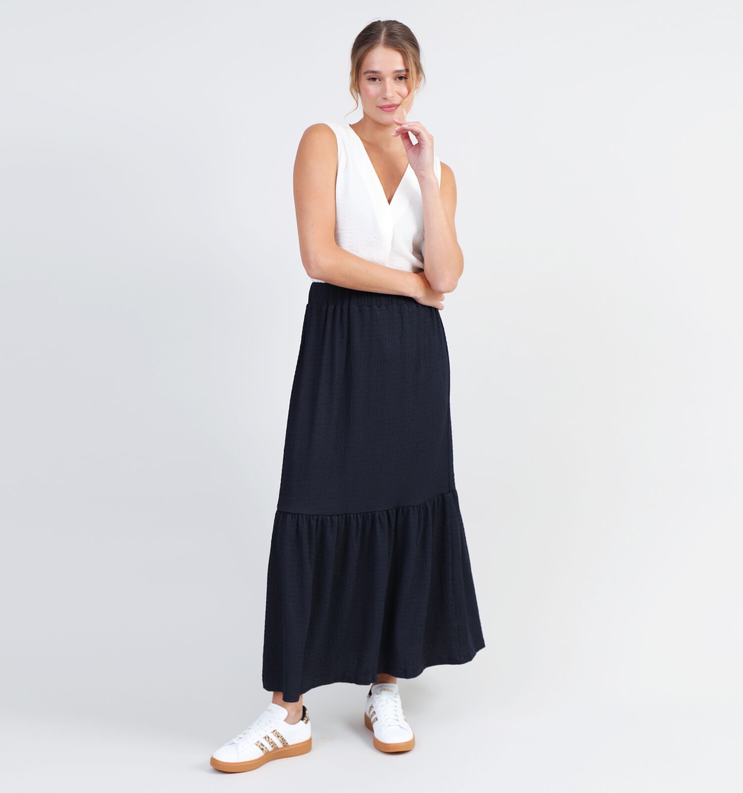 JDY Paolina Blauwe Maxi Rok Dames Rokken Online op TORFS.BE