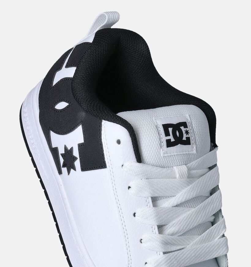 DC Shoes Court Graffik Baskets de skate en Blanc pour hommes (350816) - pour semelles orthopédiques